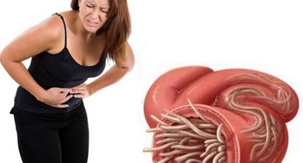 Symptomer vun parasitescher Invasioun